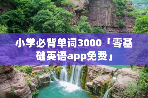 小学必背单词3000「零基础英语app免费」