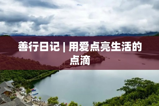 善行日记 | 用爱点亮生活的点滴