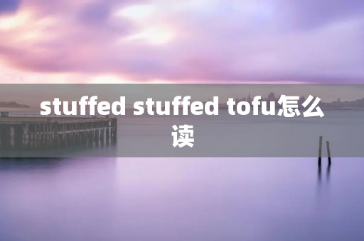 stuffed stuffed tofu怎么读