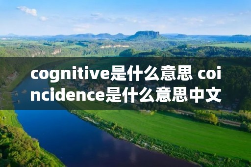 cognitive是什么意思 coincidence是什么意思中文