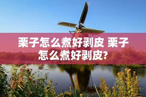 栗子怎么煮好剥皮 栗子怎么煮好剥皮? 栗子怎么煮好剥皮 栗子怎么煮好剥皮?