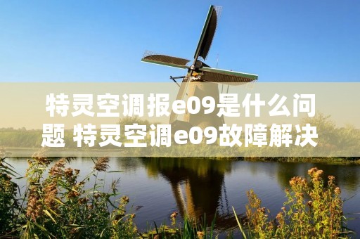 特灵空调报e09是什么问题 特灵空调e09故障解决方案 特灵空调报e09是什么问题 特灵空调e09故障解决方案