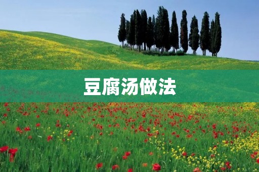 豆腐汤做法:简单易学,美味营养 豆腐汤做法:简单易学,美味营养