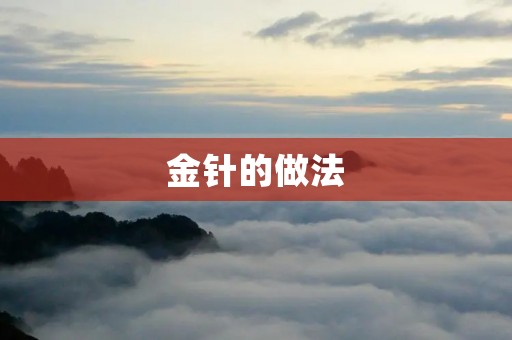 金针的做法 金针的做法