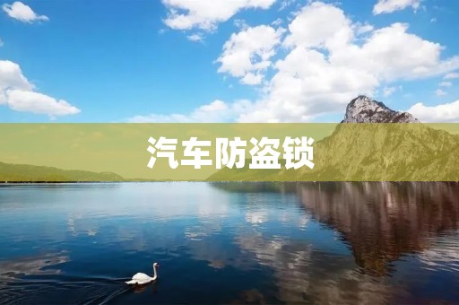 汽车防盗锁:保护你的座驾安全 汽车防盗锁:保护你的座驾安全