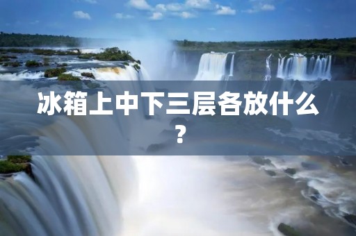 冰箱上中下三层各放什么？