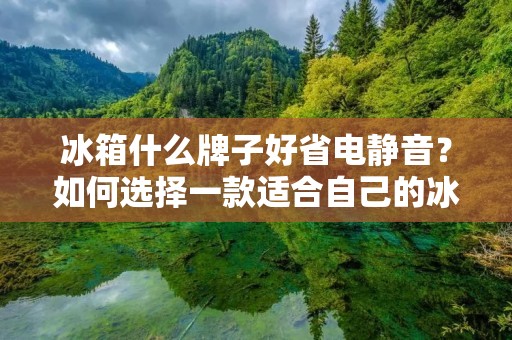 冰箱什么牌子好省电静音?如何选择一款适合自己的冰箱?本文将为您详细介绍如何选购一款省电静音的冰箱,以及几个值得推荐的品牌。 冰箱什么牌子好省电静音?如何选择一款适合自己的冰箱?本文将为您详细介绍如何选购一款省电静音的冰箱,以及几个值得推荐的品牌。
