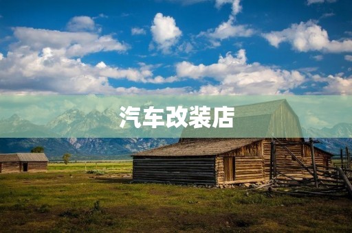 汽车改装店：打造专属座驾，释放个性魅力