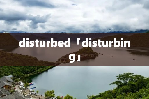 disturbed「disturbing」