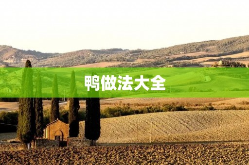 鸭做法大全:口感鲜嫩,滋味独特的鸭肴佳肴 鸭做法大全:口感鲜嫩,滋味独特的鸭肴佳肴