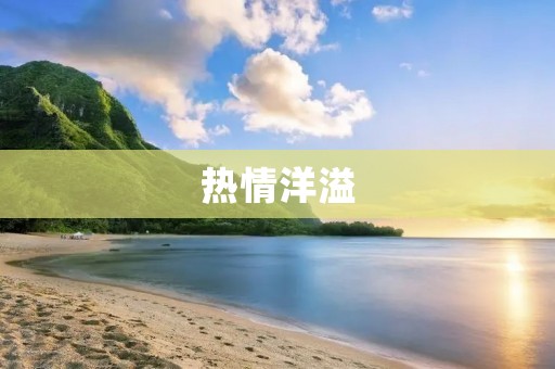 热情洋溢：激情与热忱的力量