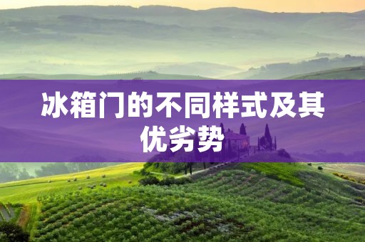 冰箱门的不同样式及其优劣势 冰箱门的不同样式及其优劣势