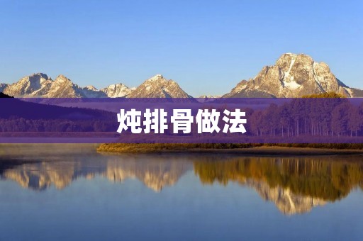 炖排骨做法：鲜嫩入味，营养美味的家常佳肴