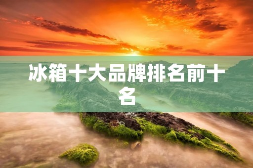 冰箱十大品牌排名前十名：全面解析中国市场最受欢迎的冰箱品牌