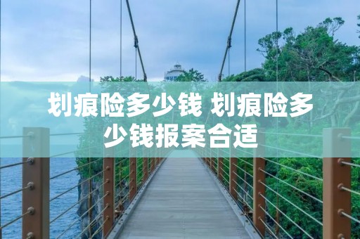 划痕险多少钱 划痕险多少钱报案合适