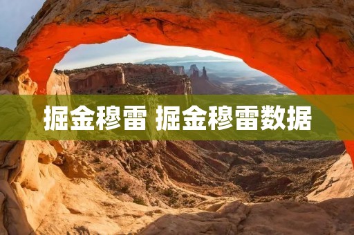 掘金穆雷 掘金穆雷数据