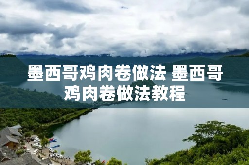 墨西哥鸡肉卷做法 墨西哥鸡肉卷做法教程