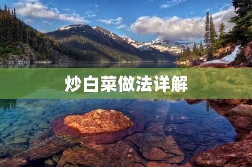 炒白菜做法详解：清爽口感，简单易学