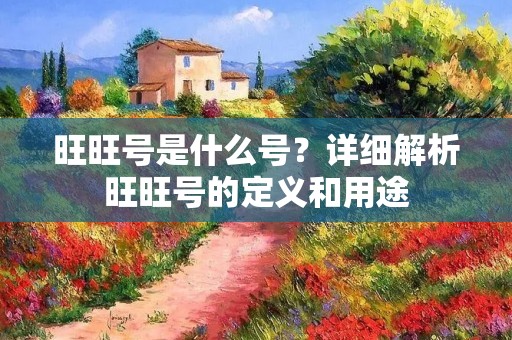 旺旺号是什么号?详细解析旺旺号的定义和用途