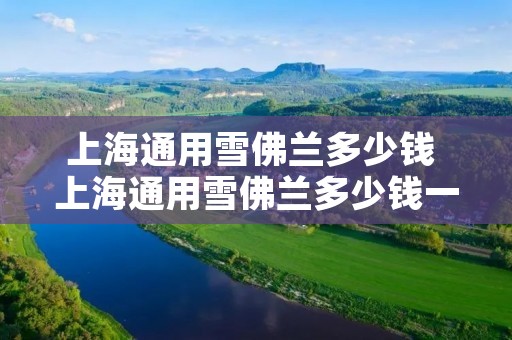 上海通用雪佛兰多少钱 上海通用雪佛兰多少钱一辆车