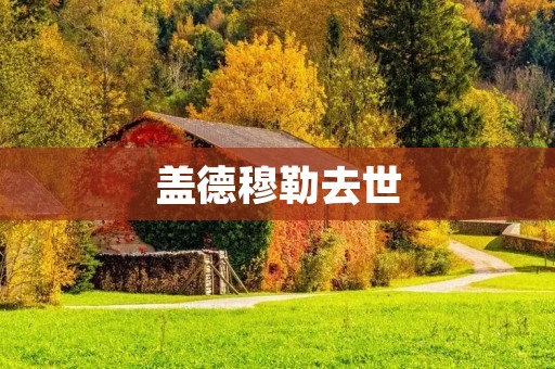 盖德穆勒去世：传奇舞台上谢幕的音乐巨匠