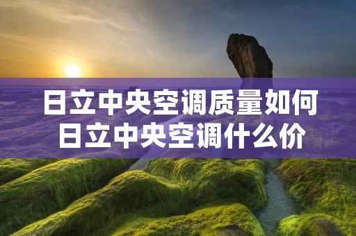 日立中央空调质量如何 日立中央空调什么价位 日立中央空调质量如何 日立中央空调什么价位