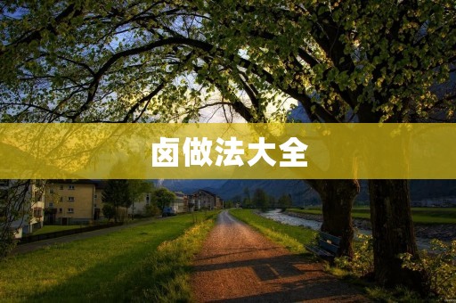卤做法大全：美味佳肴的制作艺术