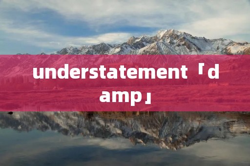 understatement「damp」