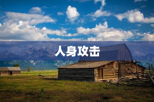人身攻击:挑战网络文明的丑恶行为