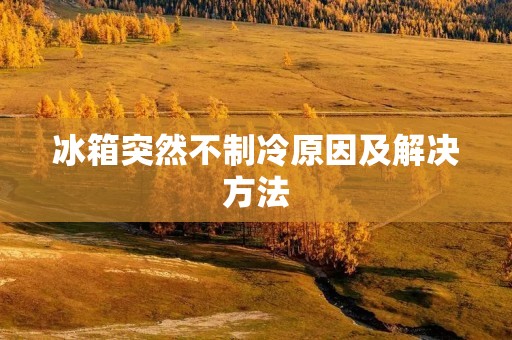 冰箱突然不制冷原因及解决方法 冰箱突然不制冷原因及解决方法