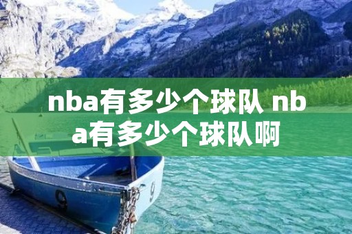 nba有多少个球队 nba有多少个球队啊