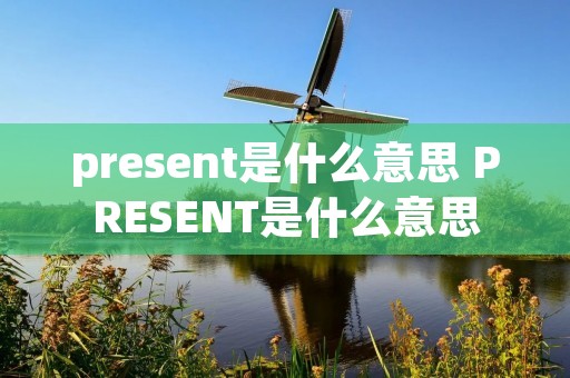 present是什么意思 PRESENT是什么意思