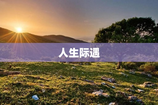 人生际遇:一个偶然的相遇
