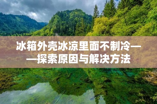 冰箱外壳冰凉里面不制冷——探索原因与解决方法 冰箱外壳冰凉里面不制冷——探索原因与解决方法