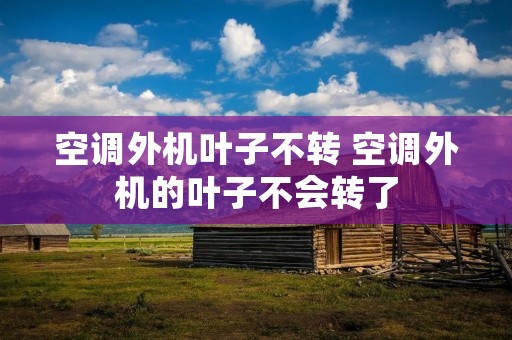 空调外机叶子不转 空调外机的叶子不会转了