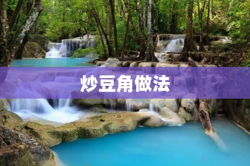 炒豆角做法：香味扑鼻，口感鲜嫩诱人