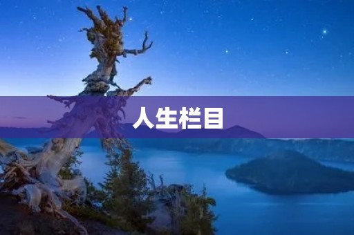 人生栏目:探索生命的意义与价值