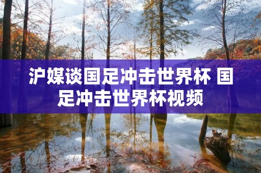沪媒谈国足冲击世界杯 国足冲击世界杯视频 沪媒谈国足冲击世界杯 国足冲击世界杯视频