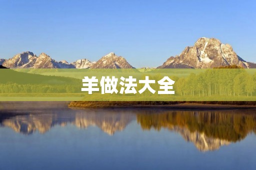羊做法大全:精选600字详细描述 羊做法大全:精选600字详细描述