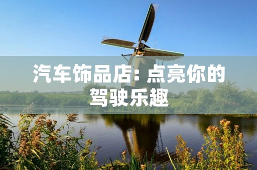 汽车饰品店: 点亮你的驾驶乐趣 汽车饰品店: 点亮你的驾驶乐趣