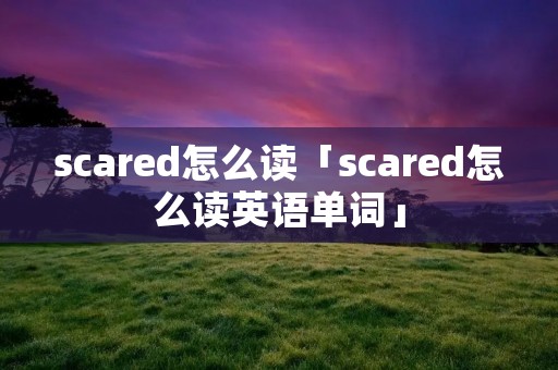 scared怎么读「scared怎么读英语单词」