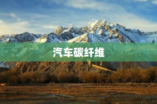 汽车碳纤维:轻量化时代的先驱 汽车碳纤维:轻量化时代的先驱