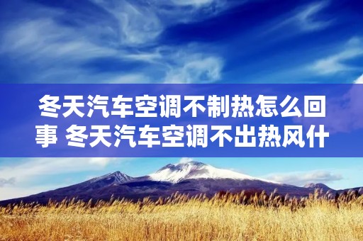 冬天汽车空调不制热怎么回事 冬天汽车空调不出热风什么原因