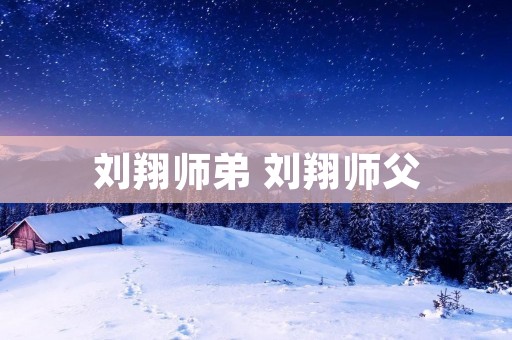 刘翔师弟 刘翔师父 刘翔师弟 刘翔师父