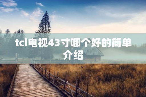 tcl电视43寸哪个好的简单介绍