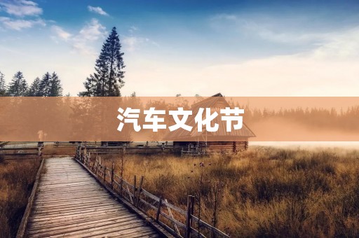 汽车文化节：探索汽车世界的盛会
