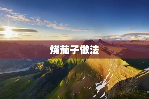 烧茄子做法:鲜香可口的家常美食 烧茄子做法:鲜香可口的家常美食