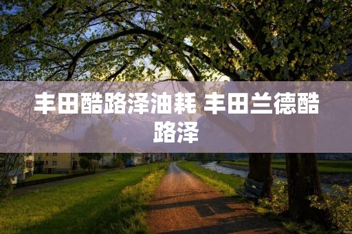 丰田酷路泽油耗 丰田兰德酷路泽
