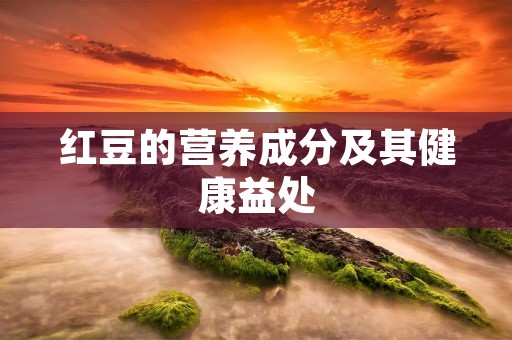 红豆的营养成分及其健康益处