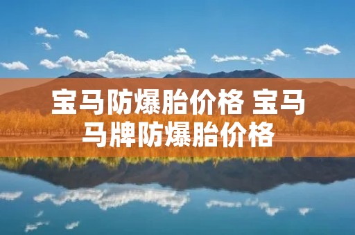 宝马防爆胎价格 宝马马牌防爆胎价格 宝马防爆胎价格 宝马马牌防爆胎价格